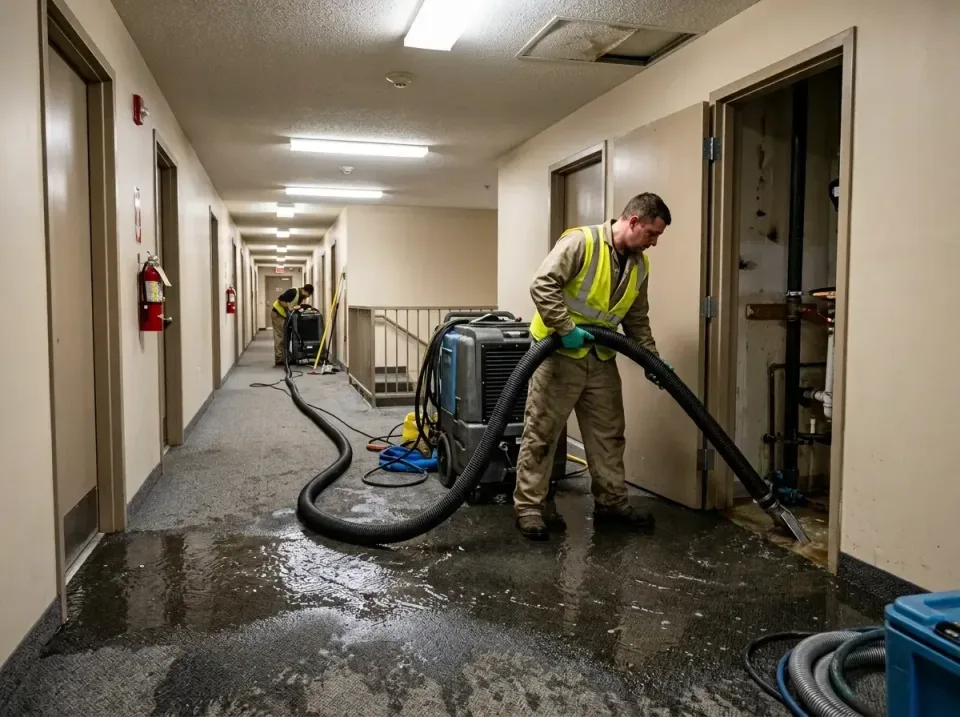 multi-unit-apartment-hallway-f-005 — frequently asked questions, Emergency Burst Pipe Water Extraction & Removal in Mount St…